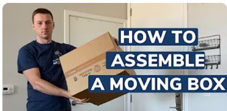 How to tape and assemble a moving box